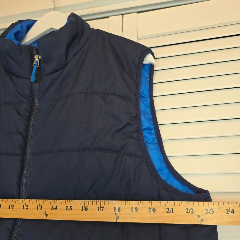 PACIFIC TRAIL Mens Puffer Vest Navy Blue Sz Large Lightweight Insulated Outdoors